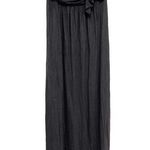Aryn K  Dress Size Medium Maxi Drape Strapless Black Casual Drapey Zipper Back Photo 0