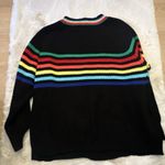 Unif Fantastic Fawn Sweater With Rainbow Stripes‎ size M Multicolor Photo 9
