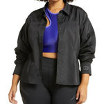 Reebok x Cardi B Black Long Ruched Sleeve Side Cutout Active Shirt NEW Size 3X Photo 0