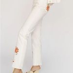 Reformation  Cynthia High Rise Straight Jeans Flora Embroidery Size 24 NWT Photo 1