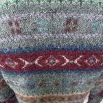 Ralph Lauren Polo  Alpaca Wool Cardigan Sweater Medium Gray Stripe Photo 2