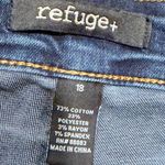 Refuge  Plus Size 18 2X Womens Blue Denim Distressed Skinny Jeans Stretchy Ripped Photo 2
