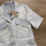 Faherty NWT  Size Medium Blythe Jumpsuit Light Indigo Wash Style WBS2213 Photo 8