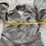 DKNY Never worn: gray Trench Coat size small Photo 3