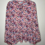 Ophelia Roe  Chiffon Floral Print Flare Sleeve‎ Peasant Top Photo 0