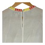 J.Crew Embroidered Floral Sleeveless Top White Linen Blend Women Size 2 Photo 6