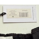We Wore What NWT  Smocked Bandeau Top Sleeveless Zip Hook Eye‎ Back Closure M Black Photo 11