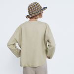 ZARA NWT BUTTON UP LINEN SHIRT LAGENLOOK XS FITS LIKE MEDIUM Photo 2