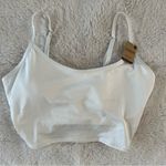 PINK Active Long Line Sports Bra White Size L Photo 1
