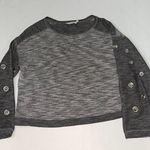 Lush Clothing Lush Knit Cropped Top with See Through Sleeves Photo 2