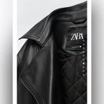 ZARA  cropped genuine leather jacket LIMITED EDITION Photo 4