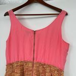 J.Crew  10 Pink combo Tweed Silk Dress Career Cocktail Expose Zip work silk blend Photo 2