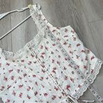 Forever 21 Top floral lace corset lace up womens White (size 1x) cottagecore Photo 5