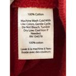 Vineyard Vines Vineyards Vines Women's Sweatshirt 1/4 Zip Long Sleeve Pullover Cotton Red Large Photo 5