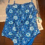 New Rhode Women's Swim Rhode Floral Print Swimsuit size medium (8 Photo 0