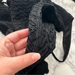 Sue Wong  Vintage Black Crochet Halter Dress Photo 11