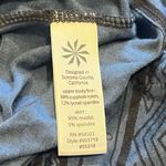 Athleta  scoop neck floral built in bra athletic tank top gray blue xs Photo 5