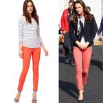 J Brand J. Brand Skinny Leg Jean Size 24 Tangerine Coral Orange Mid-rise 811k120 Photo 1