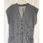 Ariat  Real Denim Gray Button Front Sleeveless Jumpsuit Womens XL Photo 2