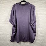 Victoria's Secret  Purple Satin Logo Print Pajama Set Photo 4