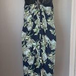 Color Thread Tropical Leaf Print Maxi Dress Photo 4
