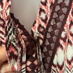 Jessica Simpson Multicolor Boho Print Cold Shoulder Romper Size Med Photo 10