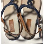 Nautica Sandal Canvas Braided Criss Cross SZ 9 Resort Wear Boating Beachy Pool Photo 4