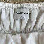 Like New Aritzia Sunday Best Martine Poplin Mini Dress in White Women’s Large Photo 8