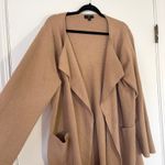 J.Crew  $158 Juliette Collarless Sweater-Blazer Tan Women's Size XXL Photo 4