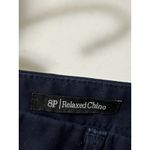 Talbots The Perfect Crop Dark Blue Chino Capris Pants Flat Front Size 8 Petite Photo 3