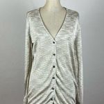 Free People  Beige Eyelet Long Sleeve Cardigan Photo 0