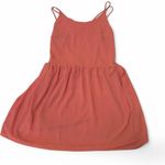 Addie Coral Pink Crisscross Backless Dress Photo 0