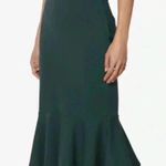 Zenana Outfitters 🆕 Hunter Green Mermaid-Hem Mid Skirt L🆕 Photo 3