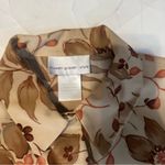 Susan Graver  XL Floral Casual Autumn Print Long Big Button Down Office Shirt Photo 1