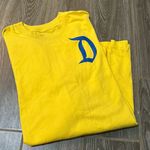 Disneyland resort logo soft yellow blue longsleeve tee shirt medium EUC Photo 1