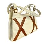 Vintage Ivory White Leather Criss Photo 10