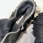 Not Rated  - Black Faux Suede Fringe Booties Womens Size 11 Western Concert Sexy Photo 9