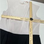 Hutch  Jumpsuit Womens 6‎ Black Open Back Crepe Mock Neck Colorblock Photo 6