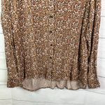 Betabrand Womens size XL Ruth Bader Ginsburg RBG Leopard Brown Button Up Photo 3
