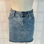 Pistola denim studded jean mini skirt size 26 Photo 3