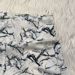 Series 8 Leggings White Black Gray Marble Print Photo 6