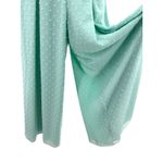 Free People Fame & Partners Jacy Ruffle Wide Leg Jumpsuit Mint Swiss Dot Small Photo 6