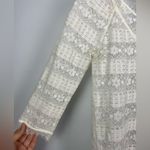 Joie  Ivory Floral Lace Mini Cover Up Dress‎ Photo 1