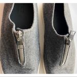 Vince • Grey Flannel Felt Zipper Warner Platforms Photo 3