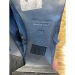 Free People  Dakota Boots Women's 38 Blue Suede Studded Embellished Western S72 Photo 5