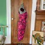 DO+BE NWT Floral One Shoulder Roses Midi Tulip Dress - Size Small Photo 11