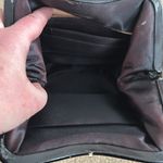 Vintage Black Woven Raffia Purse Photo 6