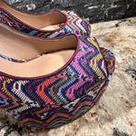 Betsey Johnson  Stilettos Chevron Open Toe Heels Purple Pink Size 7.5 ~Sashh~ New Photo 11