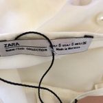 ZARA  pearl strap‎ cold shoulder tank blouse Photo 4