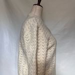 Vitg 80s Pointelle Knit Cardigan Women Sz S Cottagecore Coquette Wintuk Scallop Photo 6